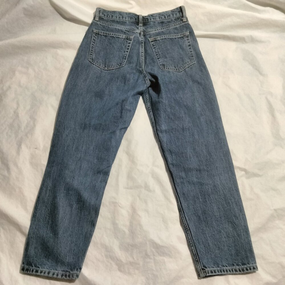 Gap Womens Slim Stretch Blue Denim MommJeans Size 0/25P (26x24) - Picture 6 of 7